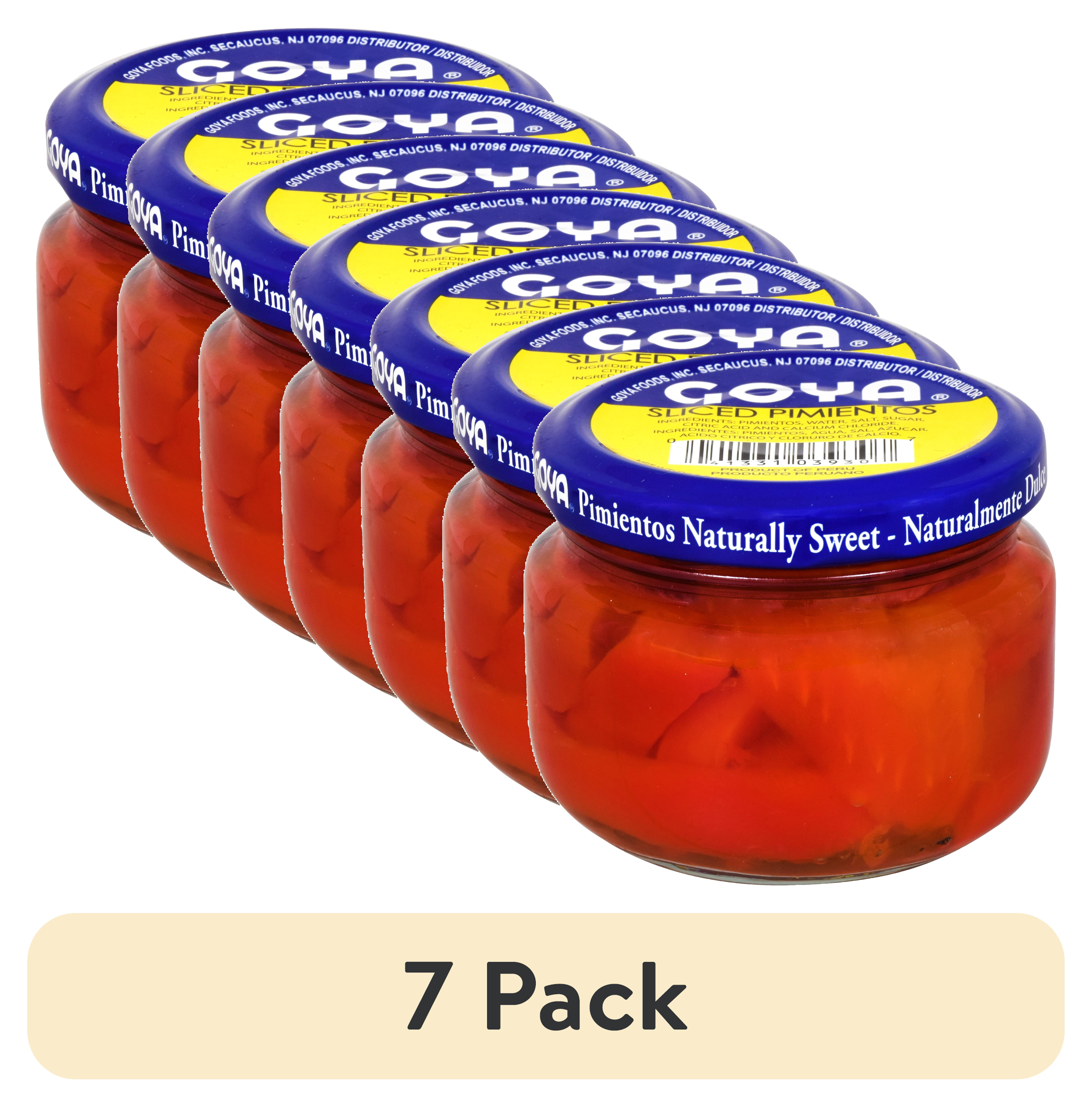 (7 pack) Goya Fancy Sliced Red Pimientos, 4 Oz