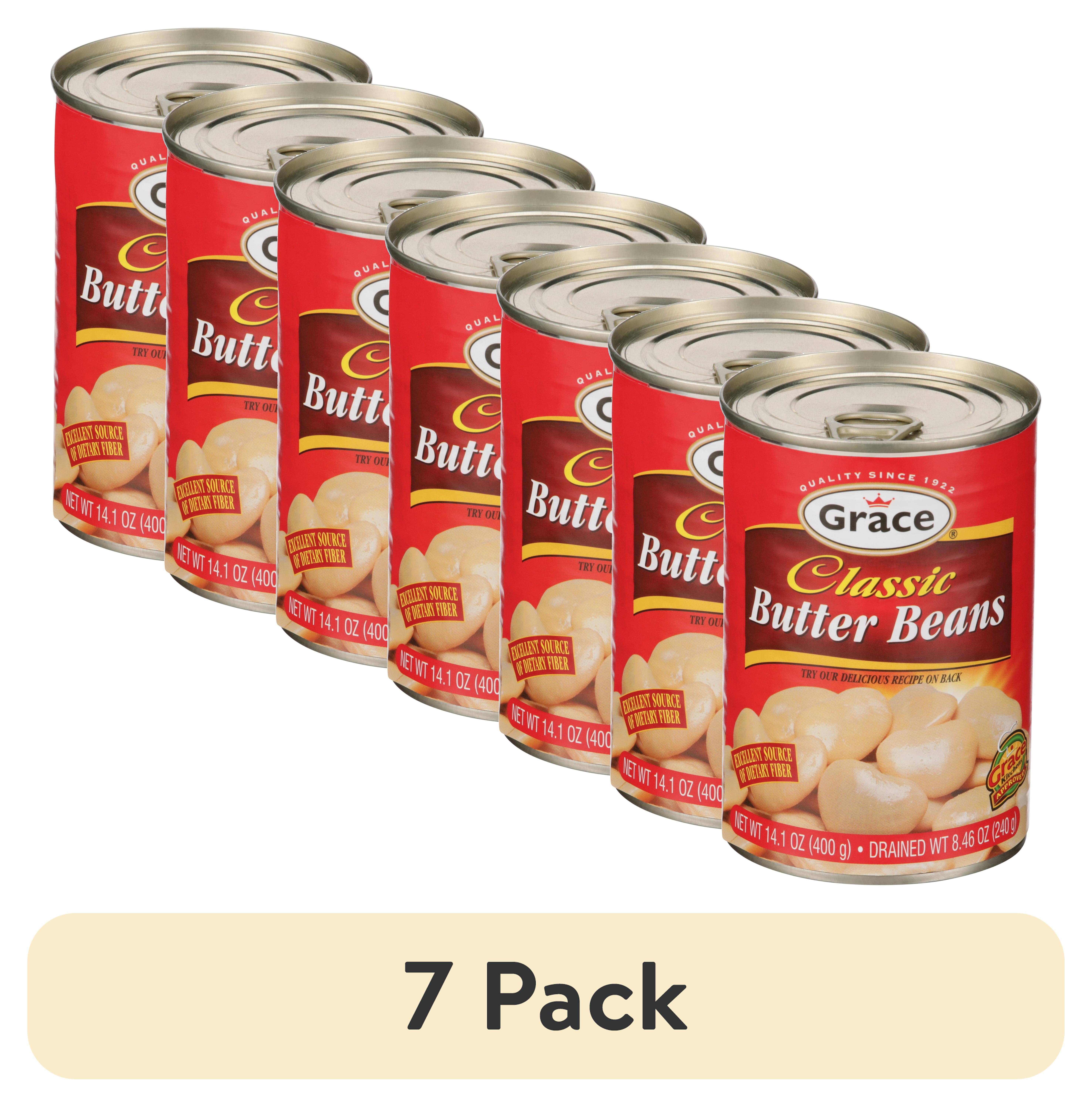 (7 pack) Grace Classic Butter Beans, 14.1 oz Can
