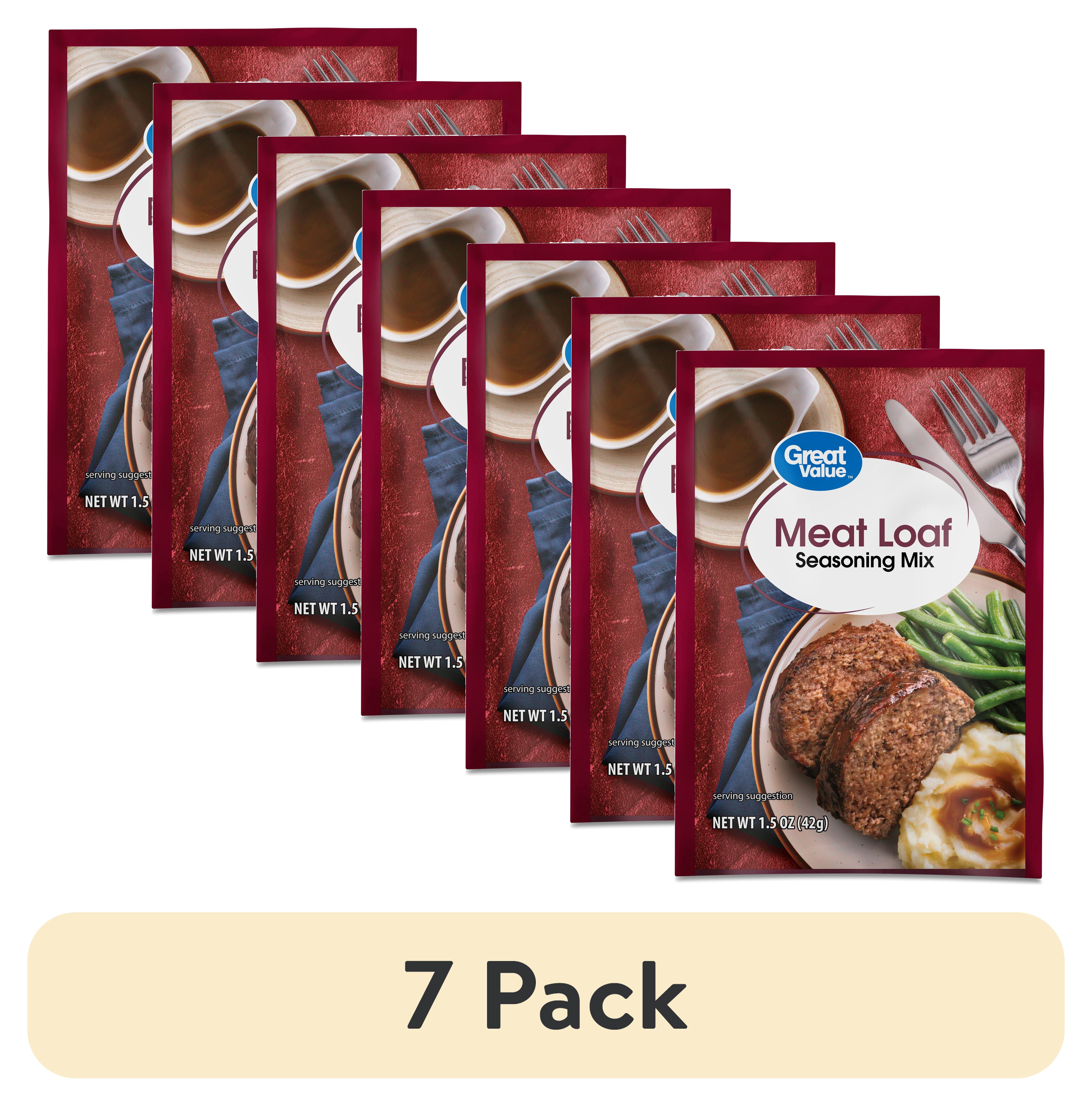 (7 pack) Great Value Meat Loaf Seasoning Mix, 1.5 oz
