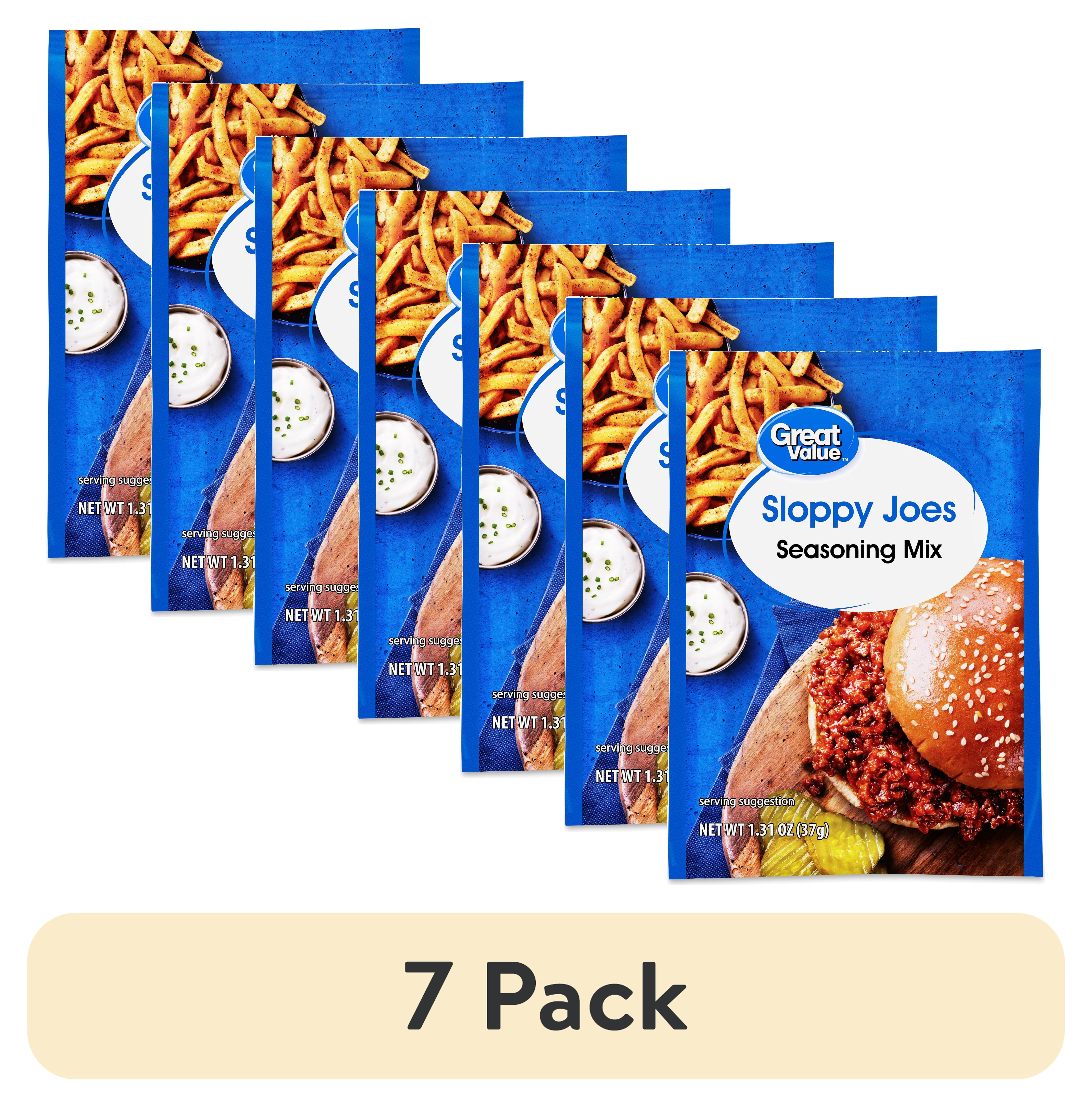 (7 pack) Great Value Sloppy Joes Seasoning Mix, 1.31 oz