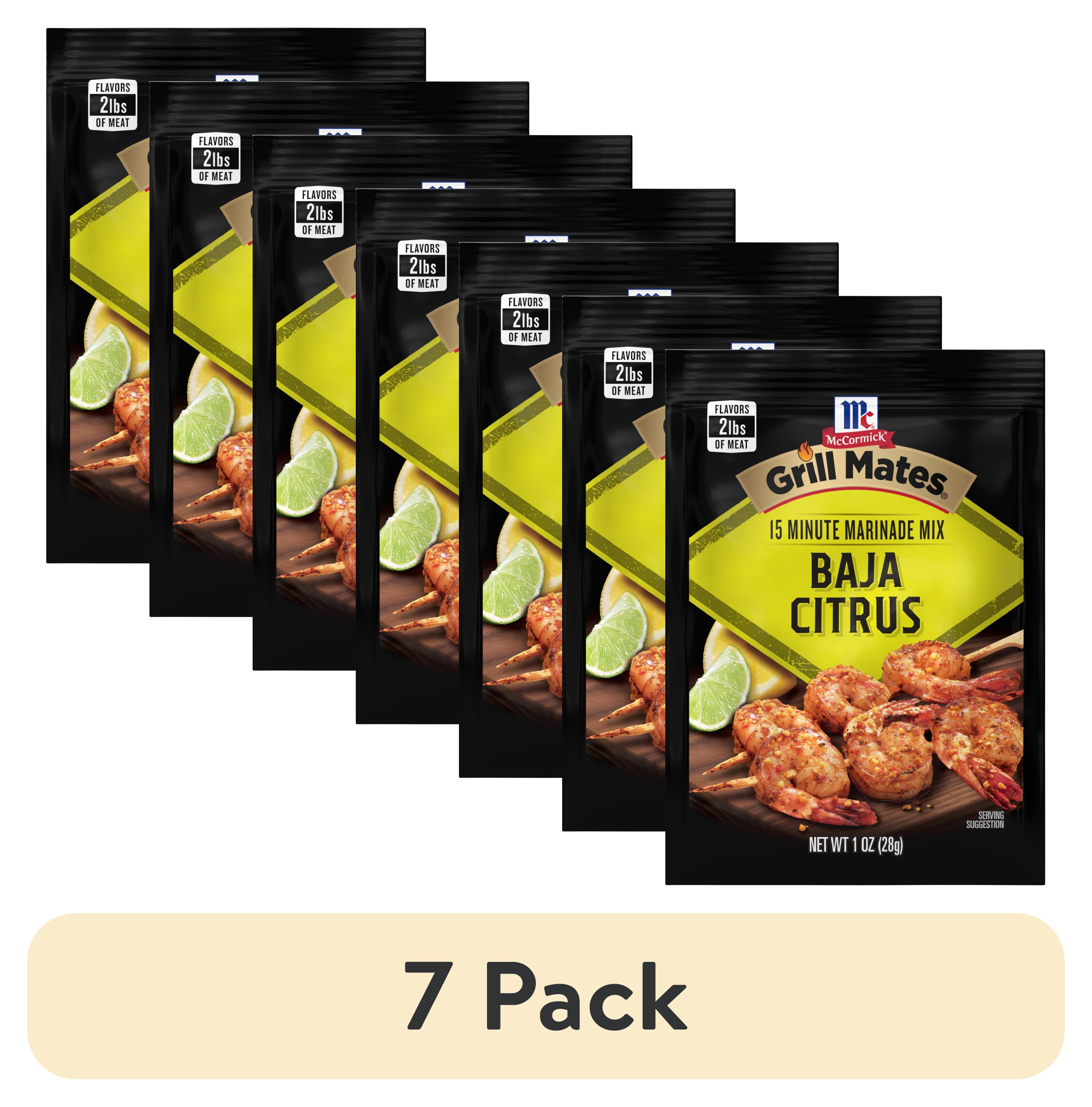 (7 pack) Grill Mates Seasoning Mix, Baja Citrus Marinade, 1.0 oz Packet