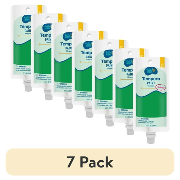 (7 pack) Hello Hobby 3.3 fl oz Green Tempera Paint