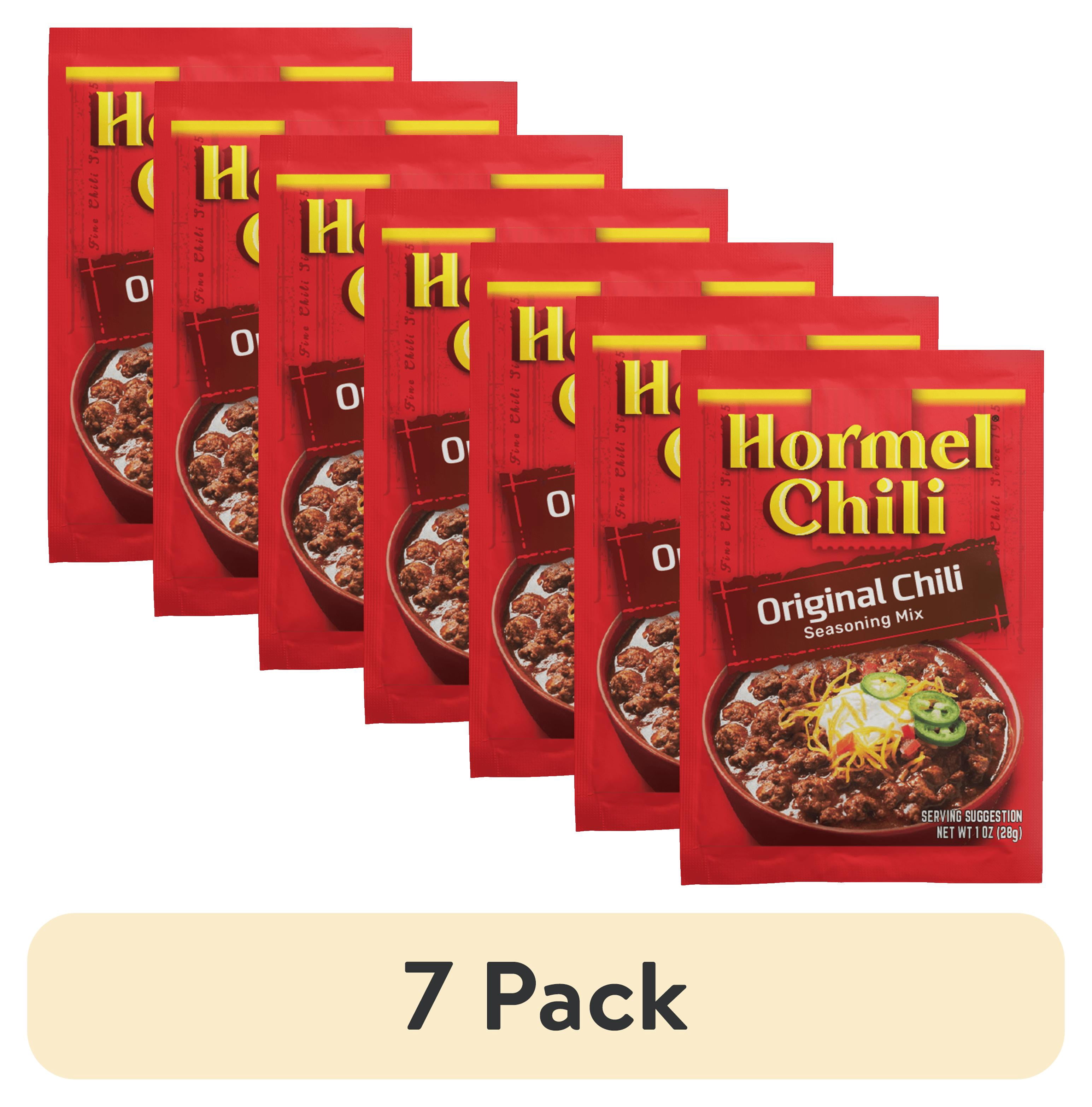 (7 pack) Hormel Original Chili Seasoning Mix, 1 oz Pouch
