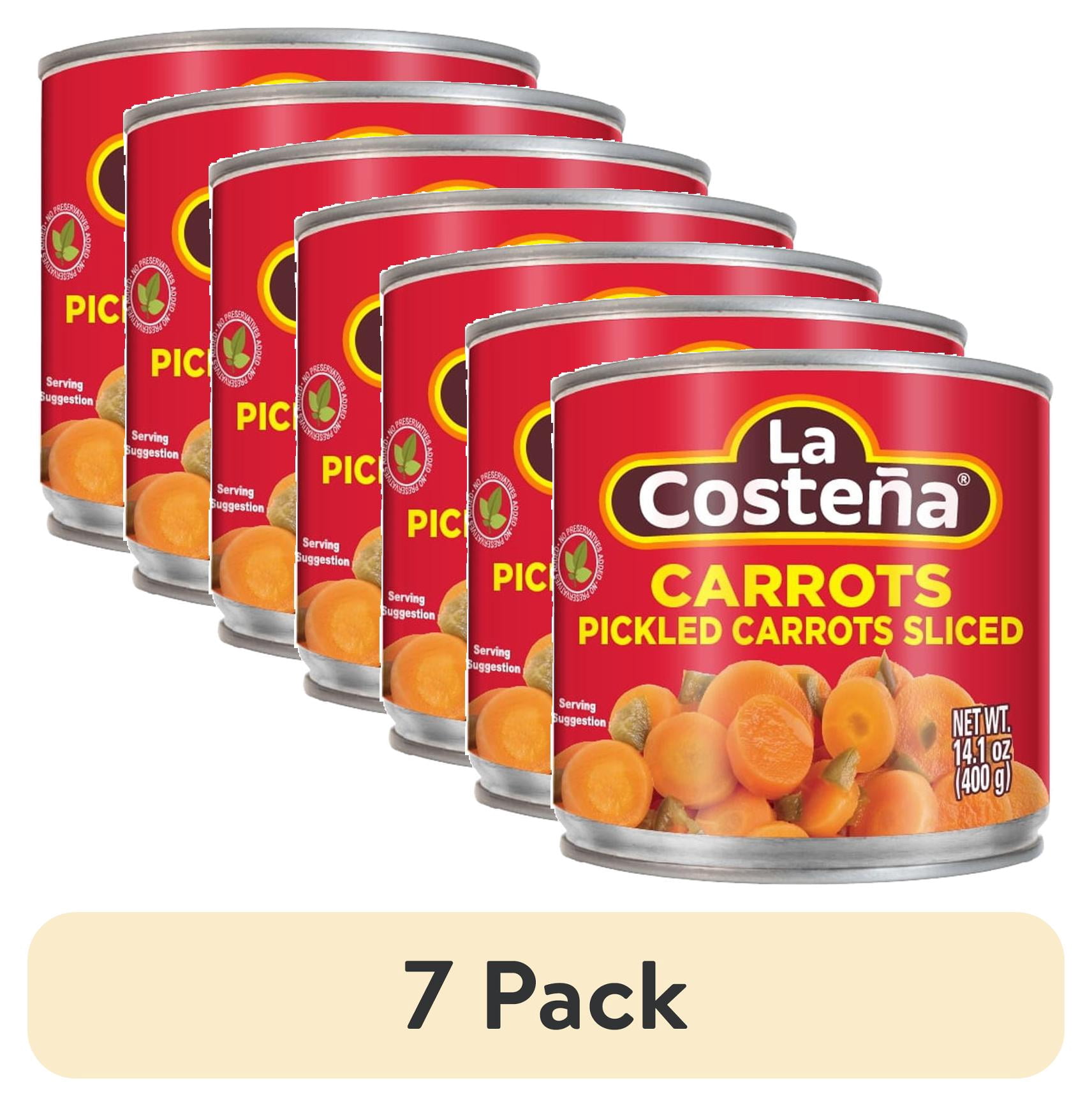 (7 pack) La Costeña Sliced Pickled Carrots and Jalapeno Peppers, 14.1 oz
