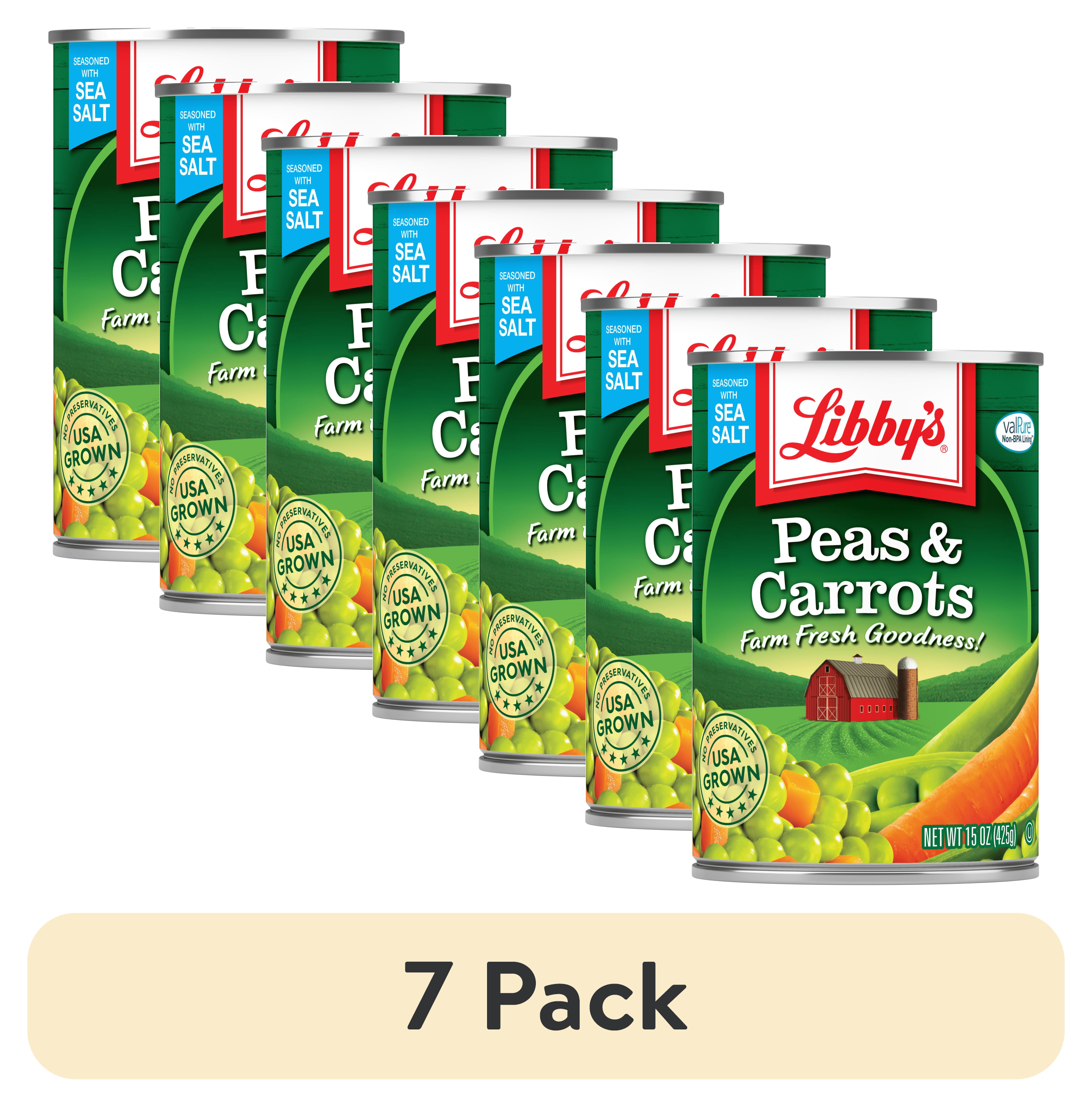 (7 pack) Libby's Peas & Diced Carrots, 15 oz can