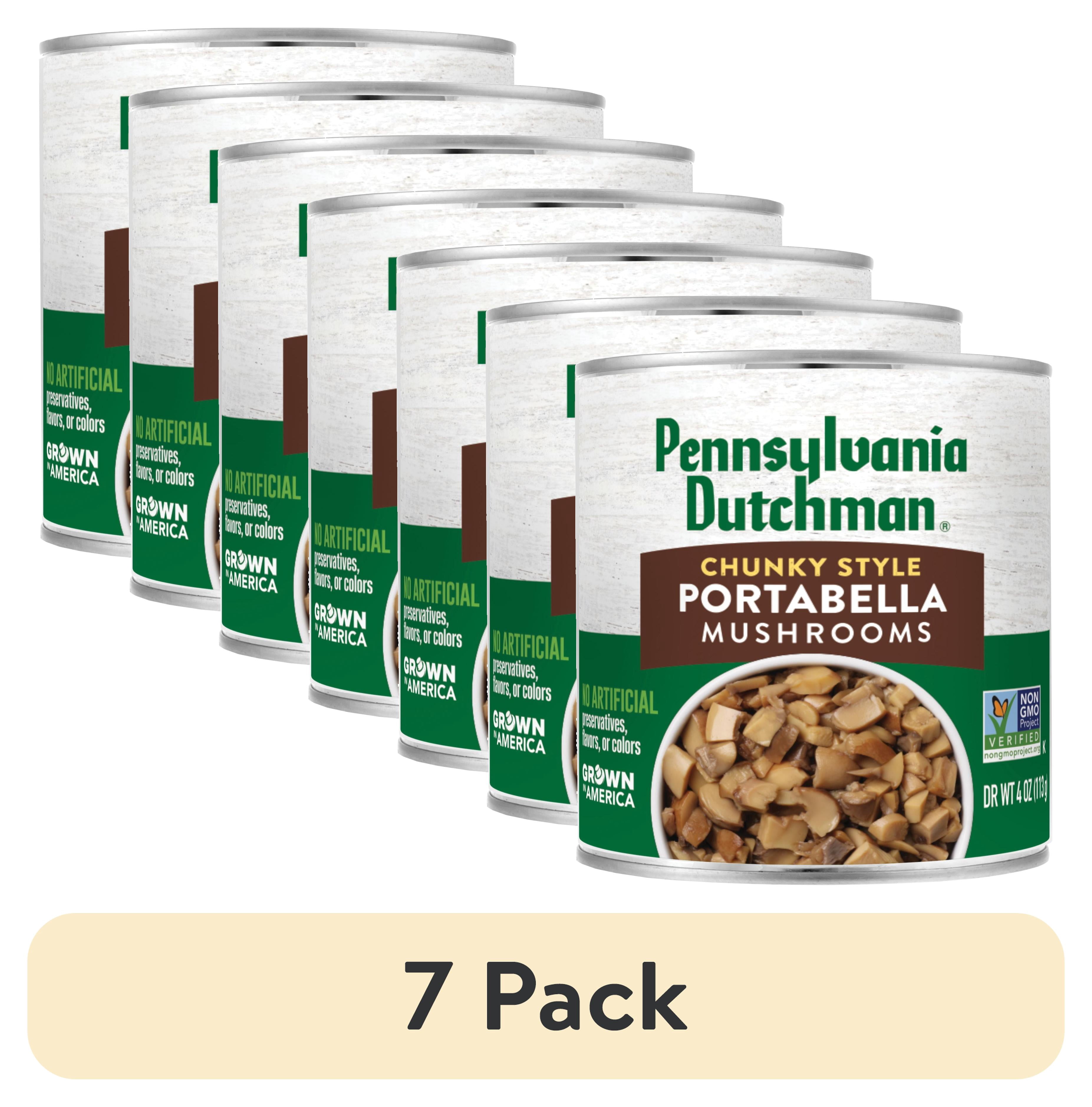 (7 pack) Pennsylvania Dutchman Chunky Style Portabella Mushrooms, 4oz Can
