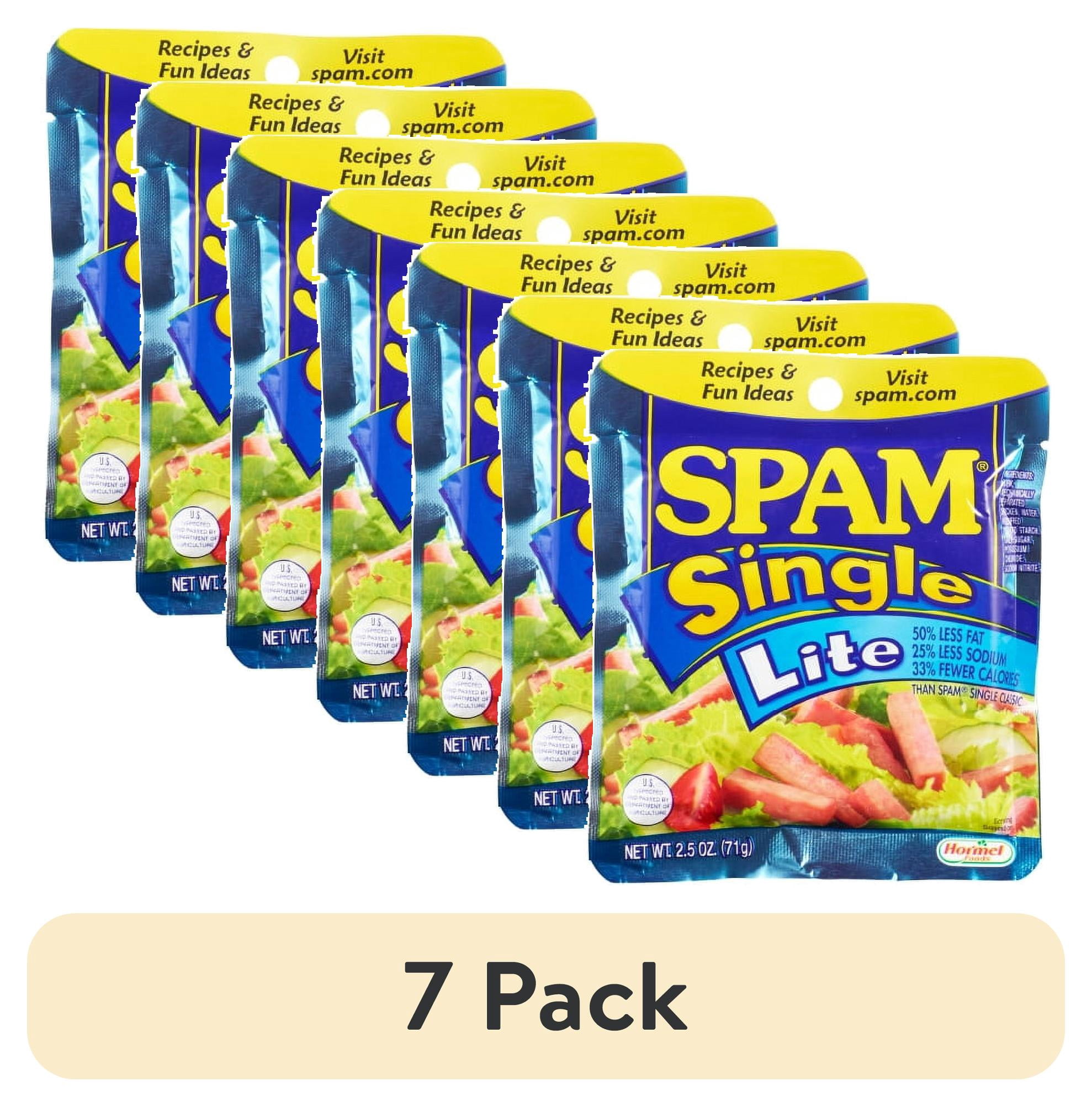 (7 pack) SPAM Single Lite 12-2.5oz