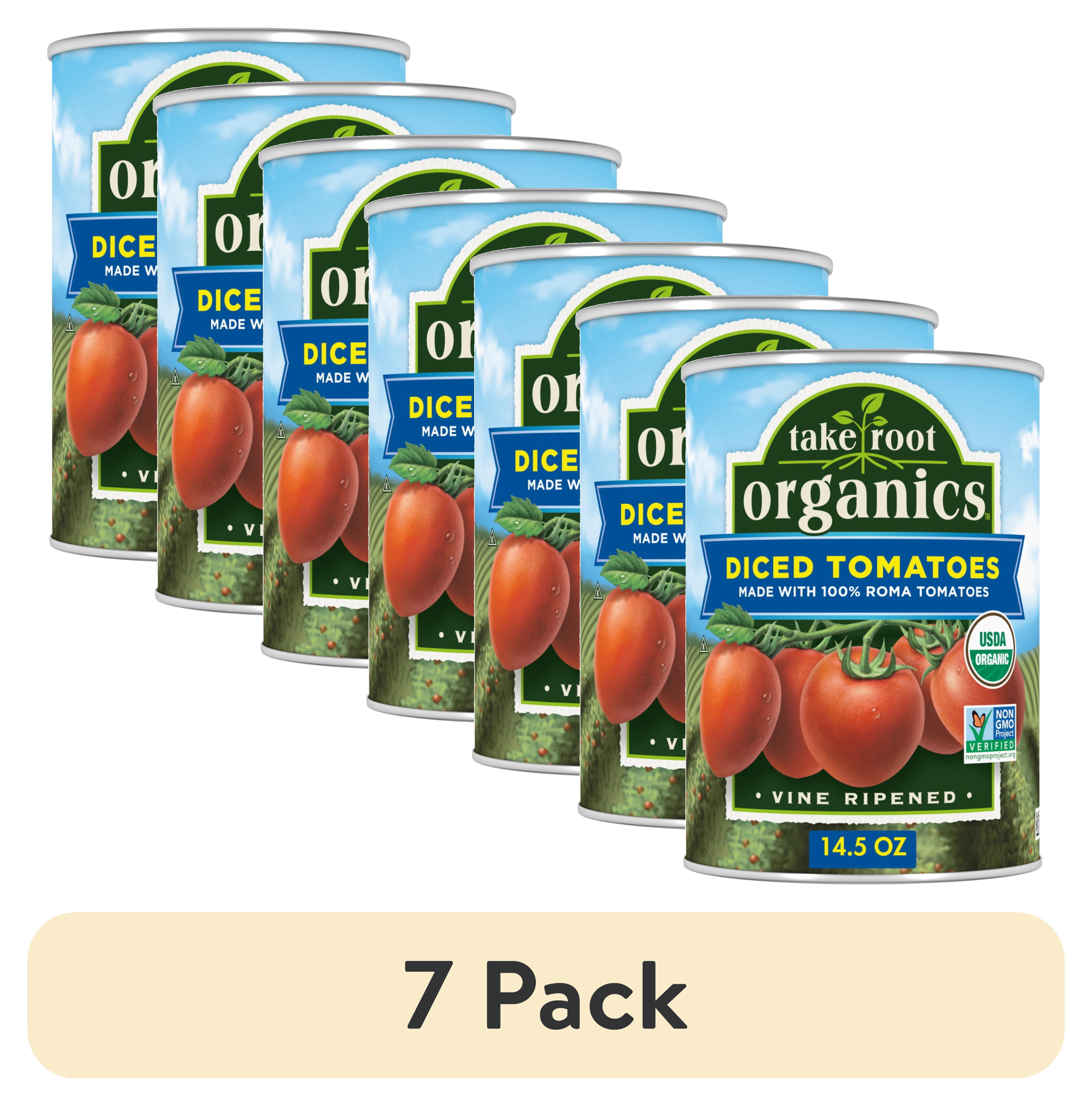 (7 pack) Take Root Organics Diced Tomatoes, 14.5 oz Can