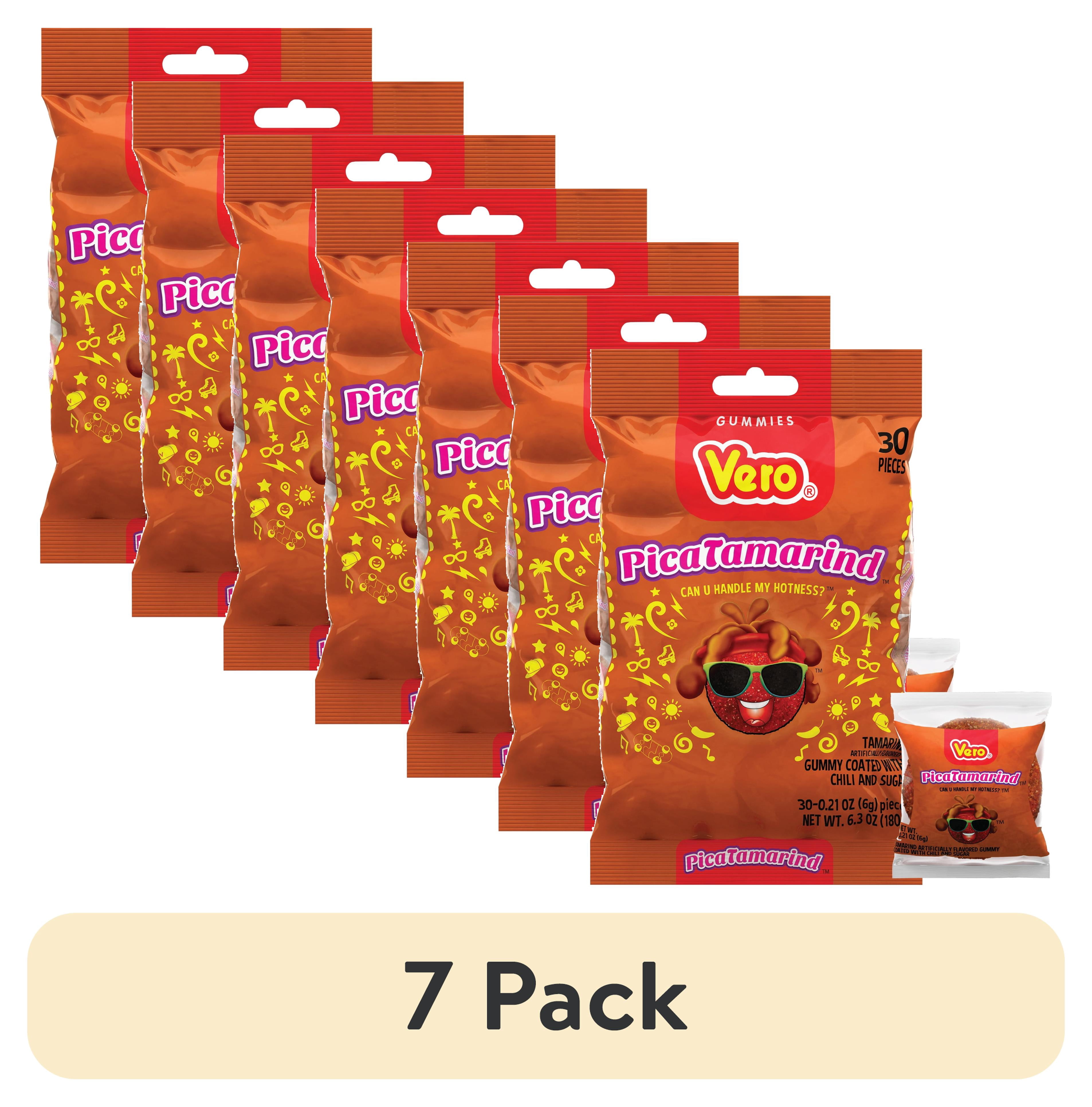 (7 pack) Vero Pica Tamarind Flavored Gummy Chili & Sugar, 6.3 oz Bag