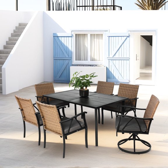 7-piece Patio - Machine Washable Olifan Cushions - Poolside - Modern Look