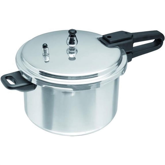 7 qt. Aluminum Pressure Cooker - Silver