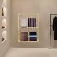 thumbnail image 1 of 7-tier Wall Display Rack Wall Mounted Rack Towels Storage Rack For Home Gold, 1 of 14