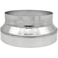 thumbnail image 1 of HVAC Premium Round Metal Pipe Reducer & Increaser | 7" to 6" or 6" to 7" HVAC Duct Reducer or Increaser 30g Gauge | Galvanized Sheet Metal Ducting Connector is Compatible with Duct 6", 1 of 1
