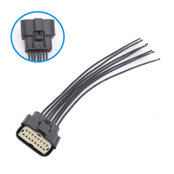 7-wire 16Pin LED Headlight Connector Pigtail for 15-17 Ford F150 2018 Expedition