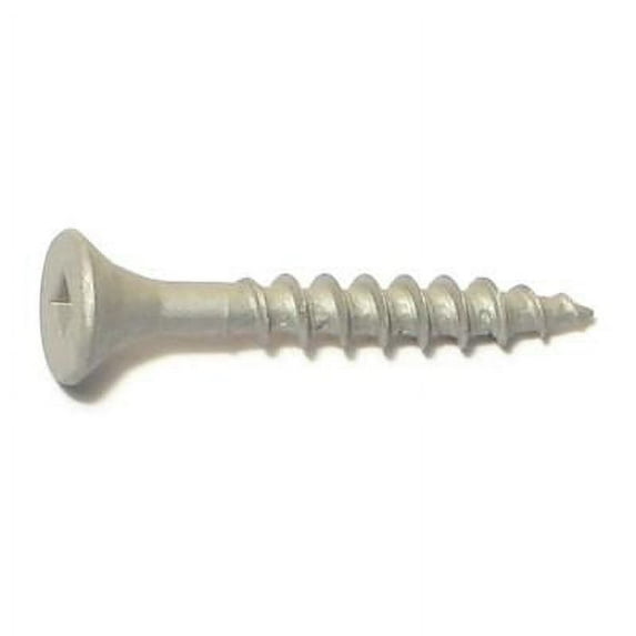 #7 x 1-1/4" Silver Ruspert Coated Steel Square Drive Bugle Head Deckselect Deck Screws DKSBS-054