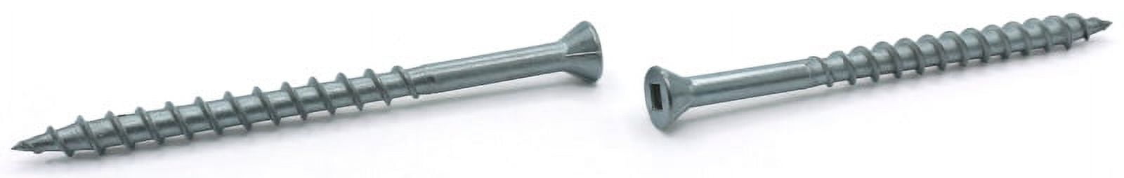 #7 x 1 5/8" Coarse Drywall Screws / Square Drive / Trim Head With Nibs / 18-8 Stainless Steel / Type 17 Pt - 4000 Piece Carton