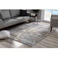 thumbnail image 1 of 7â€™ x 10â€™ Beige and Gray Distressed Area Rug, 1 of 3