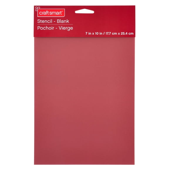 Craft Smart 7" x 10" Blank Stencil Sheets - Clear Plastic for Custom Designs, Ideal for Craft Knives & Stencil Cutters, 12 Pack