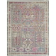 thumbnail image 1 of 7â€™ x 10â€™ Gray Distressed Ornamental Area Rug, 1 of 7