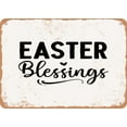 thumbnail image 1 of 7 x 10 METAL SIGN - Easter Blessings - 4 - Vintage Rusty Look, 1 of 2