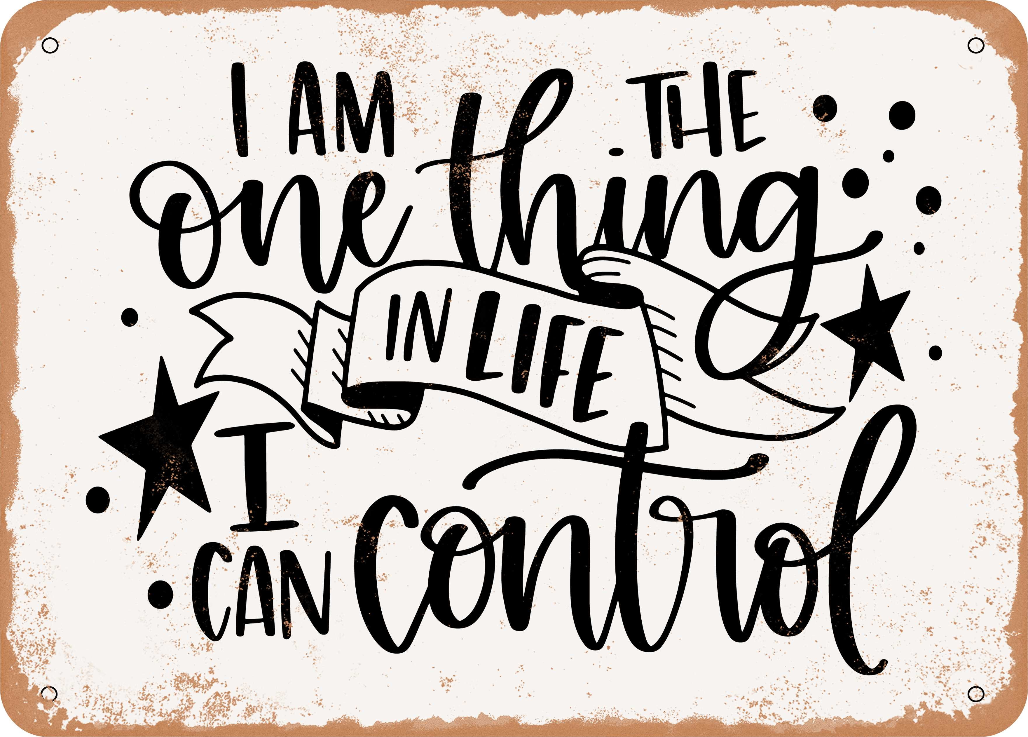 7 x 10 METAL SIGN - I Am the One Thing In Life I Can Control - Vintage ...