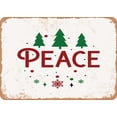 thumbnail image 1 of 7 x 10 METAL SIGN - Peace - 2 - Vintage Rusty Look, 1 of 2