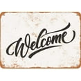 thumbnail image 1 of 7 x 10 METAL SIGN - Welcome - Vintage Rusty Look, 1 of 2