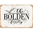 thumbnail image 1 of 7 x 10 Metal Sign - The Bolden Family (Style 2) - Vintage Rusty Look, 1 of 1