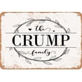 thumbnail image 1 of 7 x 10 Metal Sign - The Crump Family (Style 1) - Vintage Rusty Look, 1 of 1