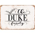 thumbnail image 1 of 7 x 10 Metal Sign - The Duke Family (Style 2) - Vintage Rusty Look, 1 of 1
