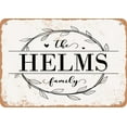 thumbnail image 1 of 7 x 10 Metal Sign - The Helms Family (Style 1) - Vintage Rusty Look, 1 of 1