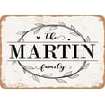thumbnail image 1 of 7 x 10 Metal Sign - The Martin Family (Style 1) - Vintage Rusty Look, 1 of 1