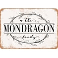 thumbnail image 1 of 7 x 10 Metal Sign - The Mondragon Family (Style 1) - Vintage Rusty Look, 1 of 1