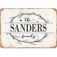 thumbnail image 1 of 7 x 10 Metal Sign - The Sanders Family (Style 1) - Vintage Rusty Look, 1 of 1
