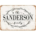 thumbnail image 1 of 7 x 10 Metal Sign - The Sanderson Family (Style 1) - Vintage Rusty Look, 1 of 1
