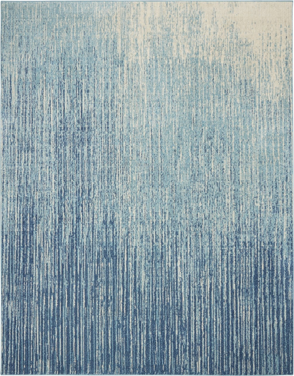 7â€™ x 10â€™ Navy and Light Blue Abstract Area Rug - Walmart.com