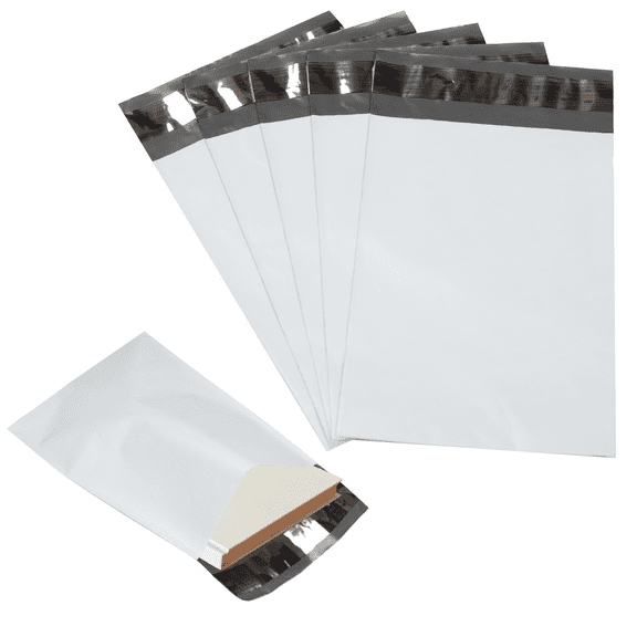 7 x 10 Poly Mailers Shipping Bags Plastic with Sealing (White) 100-Pack
