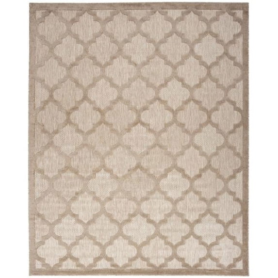 7 x 10 ft. Beige Geometric Flatweave Rectangle Area Rug - Beige - 7 x 10 ft.
