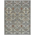 thumbnail image 1 of 7 x 10 ft. Floral Power Loom Area Rug, Green & Ivory, 1 of 1