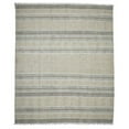 thumbnail image 1 of 7 x 10 ft. Geometric Flatweave Handmade Distressed Rectangle Area Rug with Fringe, Brown, 1 of 1
