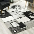 thumbnail image 1 of 7 x 10 ft. Gray Asymmetric Blocks Area Rug, 1 of 1