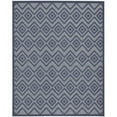 thumbnail image 1 of 7 x 10 ft. Navy Blue Geometric Flatweave Area Rug, 1 of 1