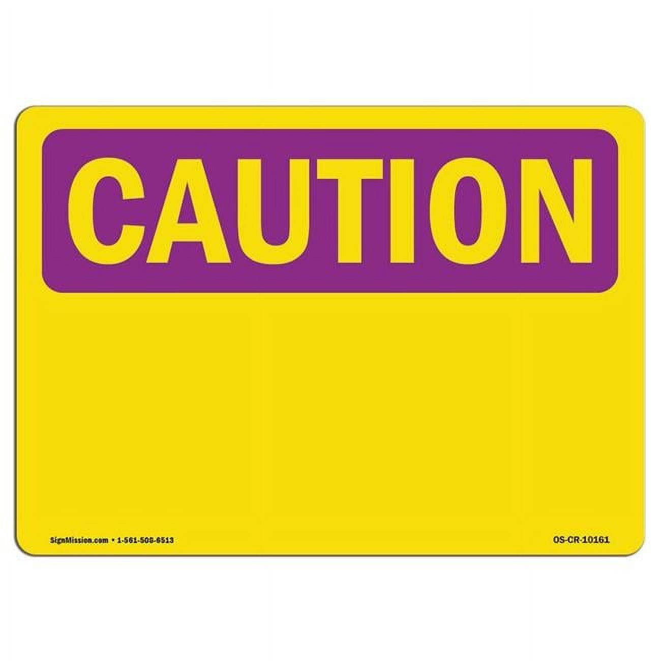 7 x 10 in. OSHA Caution Radiation Sign - Caution Blank Write-On ...