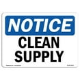 thumbnail image 1 of 7 x 10 in. OSHA Notice Sign - Clean Supply, 1 of 1