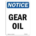 thumbnail image 1 of 7 x 10 in. OSHA Notice Sign - Gear Oil, 1 of 1