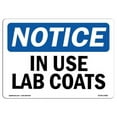 thumbnail image 1 of 7 x 10 in. OSHA Notice Sign - In Use Lab Coats, 1 of 1