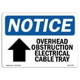 thumbnail image 1 of 7 x 10 in. OSHA Notice Sign - Overhead Obstruction Electrical, 1 of 1