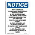 thumbnail image 1 of 7 x 10 in. OSHA Notice Sign - Pool Slide Rules, 1 of 1
