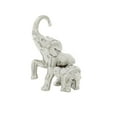 thumbnail image 1 of 7" x 11" Silver Ceramic Elephant Sculpture, by DecMode, 1 of 8