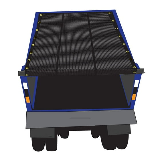 7' x 14' Premium Dump Truck Tarp, Vinyl Mesh Tarp, Fits Most Manual or Electric Dump Truck System, Made by Xtarps